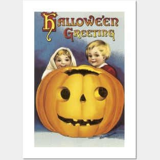 Halloween greeting Posters and Art